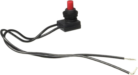 Black Rotary Switch Red Cap with Wired Leads - Front View | United RV Parts