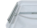 White Ventline Roof Vent Lid BV0554-01 - Metal Hinge Detail | United RV Parts