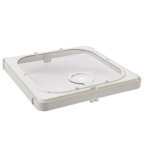 White Ventline RV Roof Vent Screen Frame - Angled View | United RV Parts