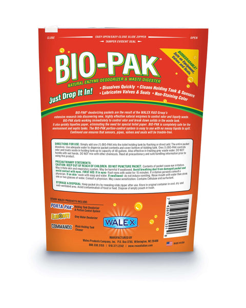Walex | Bio-Pak Gotas de Enzimas Naturales para Aguas Negras | BIOTROPBG | Paquete de 10 | Brisa Tropical