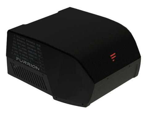 Black Furrion Chill Cube 18000 BTU RV Air Conditioner - Side Angle View | United RV Parts