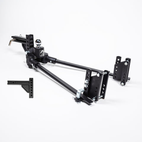 Black Blue Ox Track Pro Weight Distribution Hitch Spring Bar Assembly - Three Quarter View | United RV Parts