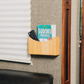 Camco Oak RV Wall Organizer Mounted in Travel Trailer Living Area - Lifestyle View | United RV Parts