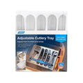 Camco 43503 Adjustable Cutlery Tray Retail Packaging Front - Adjusts 9 to 13 Inches for RV Drawers | United RV Parts