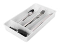 Camco RV Cutlery Tray with Silverware in Four Compartments - Top View | United RV Parts