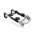 Silver RV Ladder Mount Bike Rack - Folded Compact View | United RV Parts