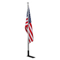Silver Telescoping Flag Pole with American Flag - Standing Display | United RV Parts
