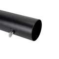 Black Metal Flag Pole Tube Close-Up - Thumb Screw Clamp Detail | United RV Parts