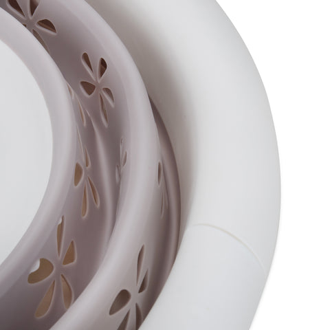 Camco | Cesta plegable para uso general - Pequeña | 51951 | Blanco/Taupe