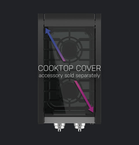 GE Profile RV Cooktop Cover Installation Diagram - Above View | United RV Parts