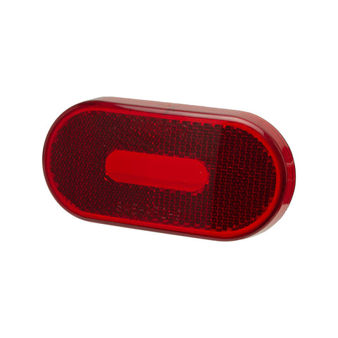 Red Polycarbonate Clearance Light Lens - Side View | United RV Parts