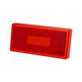 Red Plastic Rectangular Clearance Light Replacement Lens CMD-89-181R - Front Angle | United RV Parts