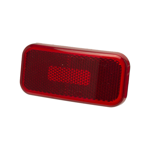 Red Polycarbonate Clearance Light Lens CMD-89-237R - Front View | United RV Parts