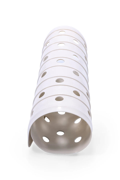 White Camco Sink Mat Rolled Up - Side Profile Showing Flexibility | United RV Parts