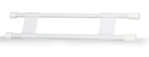 White Camco Double Refrigerator Bar - Front View | United RV Parts