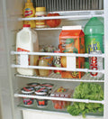 White Camco RV Refrigerator Bars - In-Use Inside RV Fridge | United RV Parts
