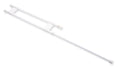 White Camco RV Refrigerator Bar - Top Diagonal View | United RV Parts