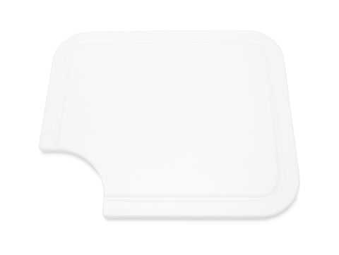 White Plastic Camco Sink Mate Cutting Board - Top Surface with Juice Groove | United RV Parts