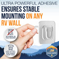 Adhesive Wall Mount for RV Toilet Brush - Installation Detail View | United RV Parts