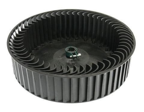 Black Plastic Coleman Blower Wheel 1472A1181 - Interior Blade View 9 Inch | United RV Parts