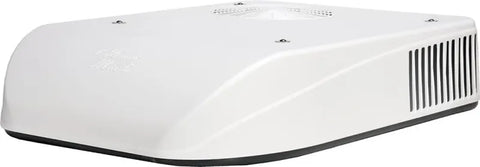 White Coleman Mach 8 Plus CUB RV Air Conditioner - Side Profile View | United RV Parts