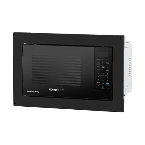 Black Contoure RV-955BK-AF Air-Fry Convection Microwave - Right Side View | United RV Parts