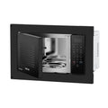 Black Contoure RV-980B Built-In Microwave - Left Side Open View | United RV Parts