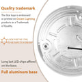 Aluminum Base Detail of Dream Lighting RV LED Ceiling Light DL-0016273-C4-1PK - Rear View | United RV Parts