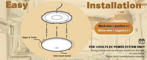 Full Aluminum Base with LED Chips - Dream Lighting RV Ceiling Light Heat Dissipation Detail | United RV Parts
