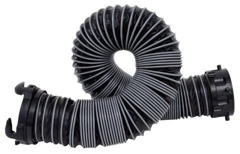 Black Polypropylene Valterra Silverback RV Sewer Hose 5ft - Coiled View | United RV Parts