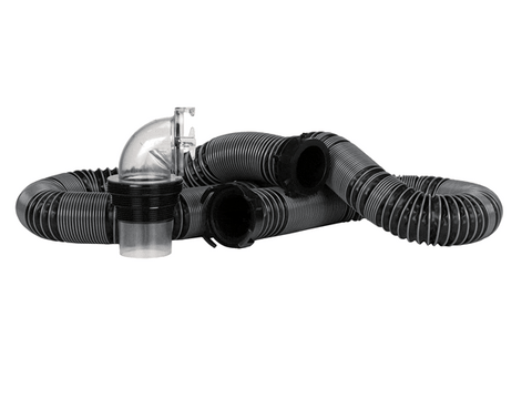 Black Flexible RV Sewer Hose Kit - Components Layout View | United RV Parts