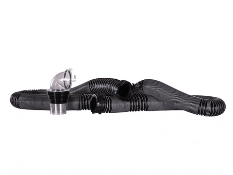 Black Flexible RV Sewer Hose with Fittings - 360 Degree View | United RV Parts
