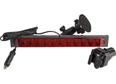 Red LED Light Bar with Suction Cup Mount and Power Cord - Complete Kit | United RV Parts