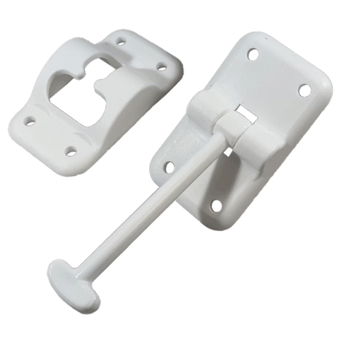 CPG | 3-1/2" T-Style Door Holdback | DRS-DH312-WHT | White