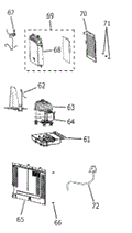 GE WR55X28533 Refrigerator Main Control Board Parts Diagram - Exploded Assembly View | United RV Parts
