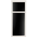 Dometic Black Acrylic RV Refrigerator Door Panel Set - Front View | United RV Parts