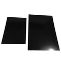 Black Acrylic Dometic Door Panels - Side by Side Flat Lay View | United RV Parts