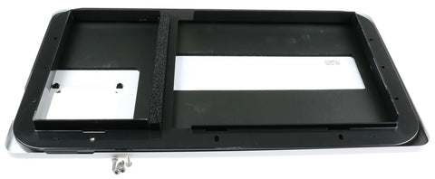 Black Dometic Furnace Access Door Frame - Interior View with Mounting Screws | United RV Parts
