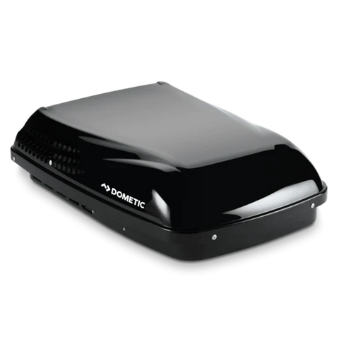 Black Dometic Penguin II RV Air Conditioner - Side Angle | United RV Parts
