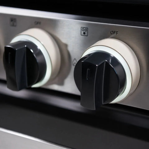 Dometic 3-Burner Range Control Knobs - Front Control Panel Detail | United RV Parts