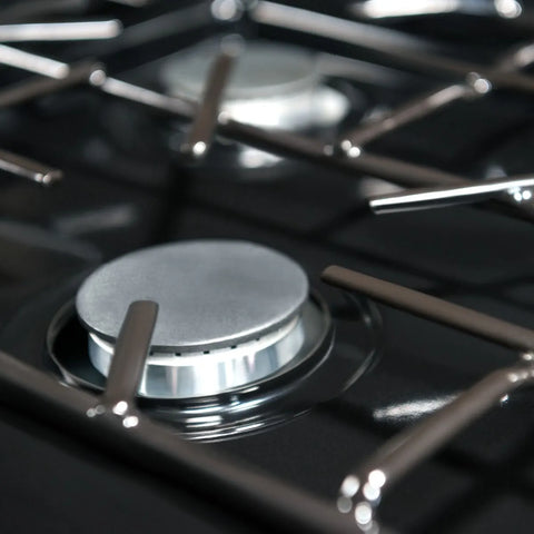 Dometic 3-Burner Gas Range Cooktop - Top View with Cast Grates | United RV Parts