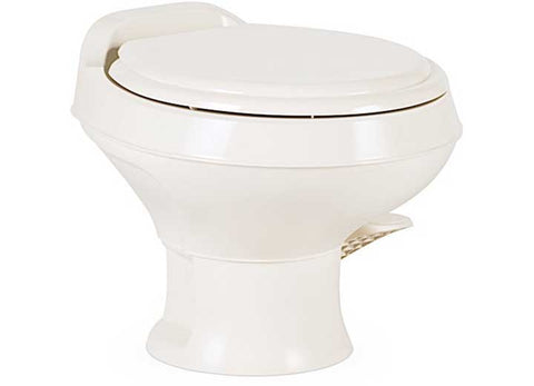 Dometic | 421 Platinum RV Toilet W/ Elongated Porcelain Bowl | 9610008283 | 9610007972  | Short Height | White