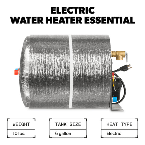 Dometic | 6 Gal Electric Water Heater Essential | WH-6EA | 9610008459 | Electric Only