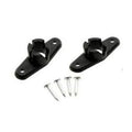 Black Dometic Ball End Base 3309924.003 Set with Hardware - Flat Lay | United RV Parts
