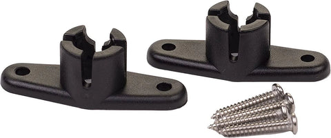 Black Dometic Ball End Base 3309924.003 with Screws - Top View | United RV Parts