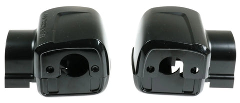 Black Dometic Awning End Cap Covers - Interior View with Mounting Hardware | United RV Parts
