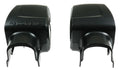 Black Dometic 9200 Awning End Covers - Back View with Brand Logo | United RV Parts