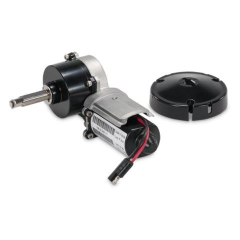 Black Dometic 9200 Awning Motor Kit with End Cap - Complete View | United RV Parts