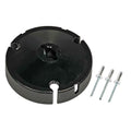 Black RV Awning End Cap with Rivets - Top View | United RV Parts