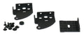Black Dometic Refrigerator Hinge Kit Components - Product View | United RV Parts